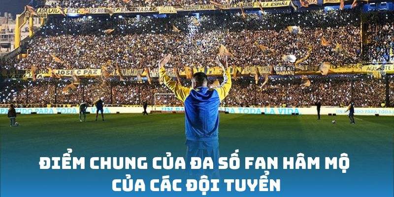 Điểm chung của đa số fan hâm mộ của các đội tuyển